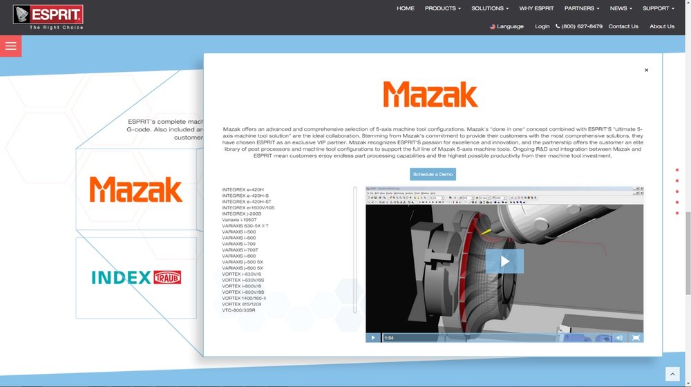 Il software CAD/CAM ESPRIT rivela un nuovo sito web e un branding innovativo